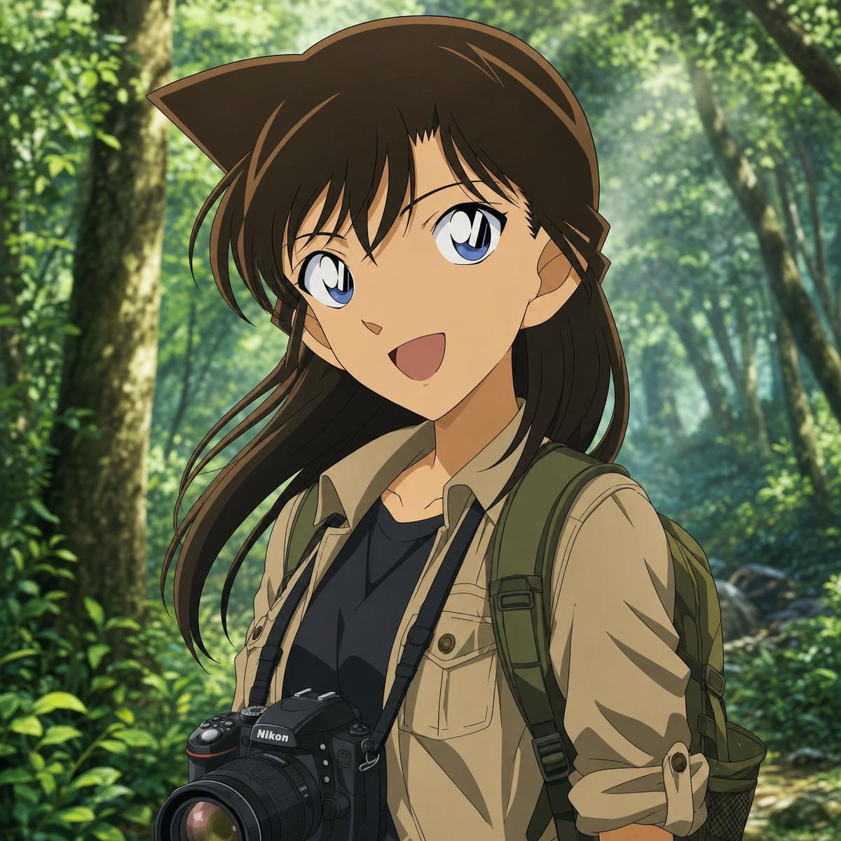 少女萝莉植物摄影师